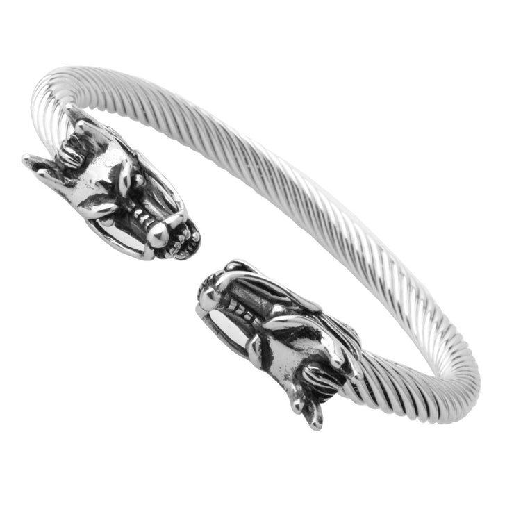 Stainless Steel Wire Rope Faucet Open-ended Bracelet